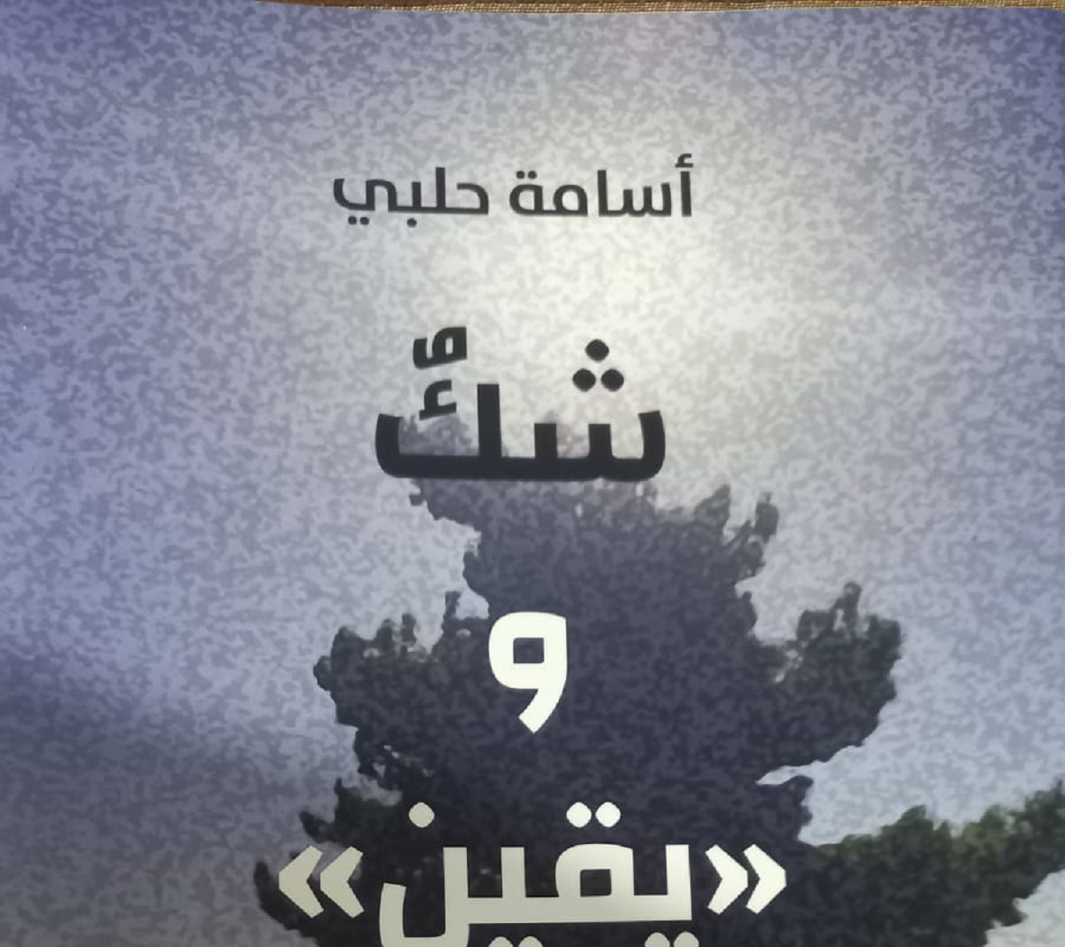 قرأت لكم.. شك و"يقين".. لأسامة حلبي كلام جميل "متفلسف" ..!